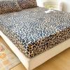 Sábana Bajera Cama Queen/King Estampado Leopardo para Cama Doble Sábanas Cama 150x200 Sábana Bajera Individual 180x200