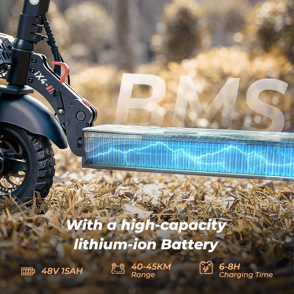 iScooter Electric Scooter IX4 800W 15Ah Powerful 10 Inch Off Road Tire Range 40-45km Speed 45km/h