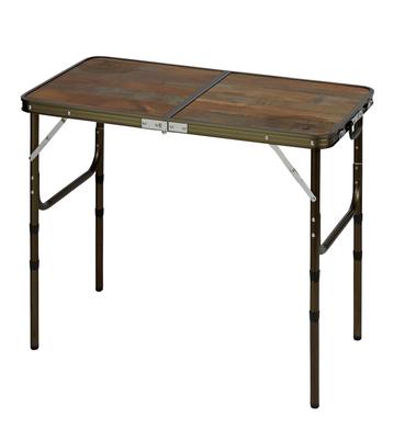 CAPTAIN STAG Outdoortisch Klapptisch 90 x 45cm 4-stufig höhenverstellbar für 2 bis 4 Personen Aluminium Bistro UC-572