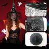 2pcs American Trends Halloween Witch Hat for Women Wizard Hat with mesh Cosplay Costume Accessory for Party