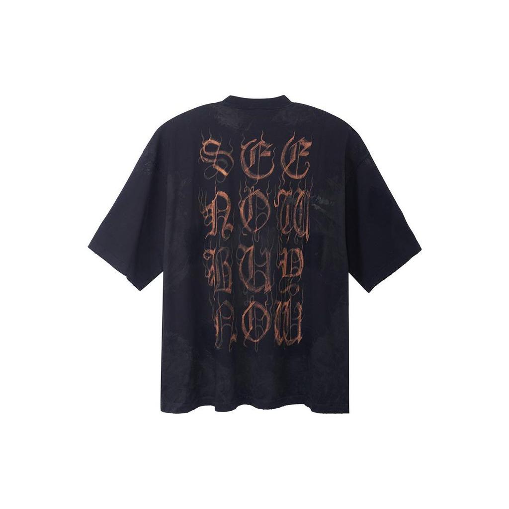 Balenciaga T Shirt Loose Fit Unisex Black 744439TOVE11055