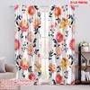 2pcs,2D Plane Printing Creative Curtains Floral Bliss Versatile Polyester (without Rod) Versatile All Perfect for Room, Kitchen,
