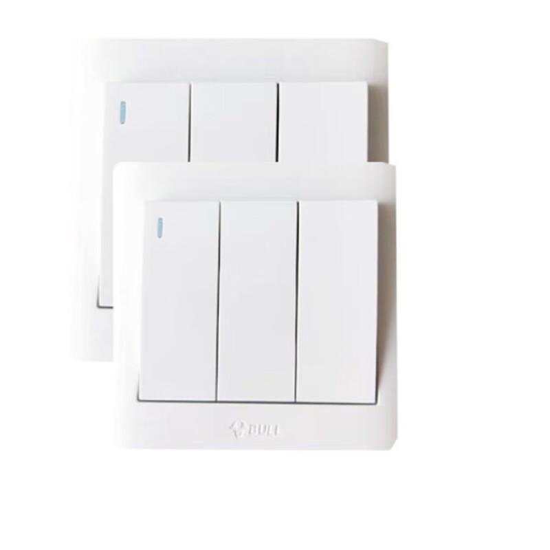 BULL G32K311 Type 86 Three-Gang Single Control Wall Switch