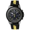 Versace GRECA ACTION CHRONO Watch, VE3J00322, Men's, Yellow, Black Dial, Stainless Steel, Sapphire Crystal, Quartz Movement, 45mm, Swiss Made