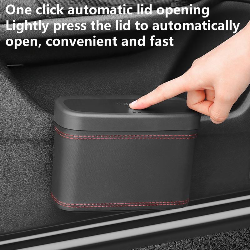 Universal Car Trash Can, Vehicle Trash Bin, Car Seat Back & Door Hanging Storage Box, Multi-Functional Car Accessories
