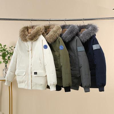 Toamnă iarnă îngroșă parka caldă femei ocazional dulce culoare solidă buzunar mare palton largi cu glugă jachete îmbrăcăminte