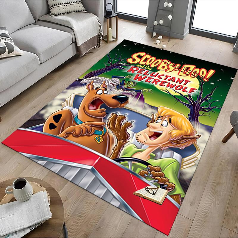 1pc Scoobydoo Werewolf Mystery Carpet for Playroom Bedroom Living Room Sofa Home Decor,kids Game Area Rug Non-slip Floor Mat Y826106