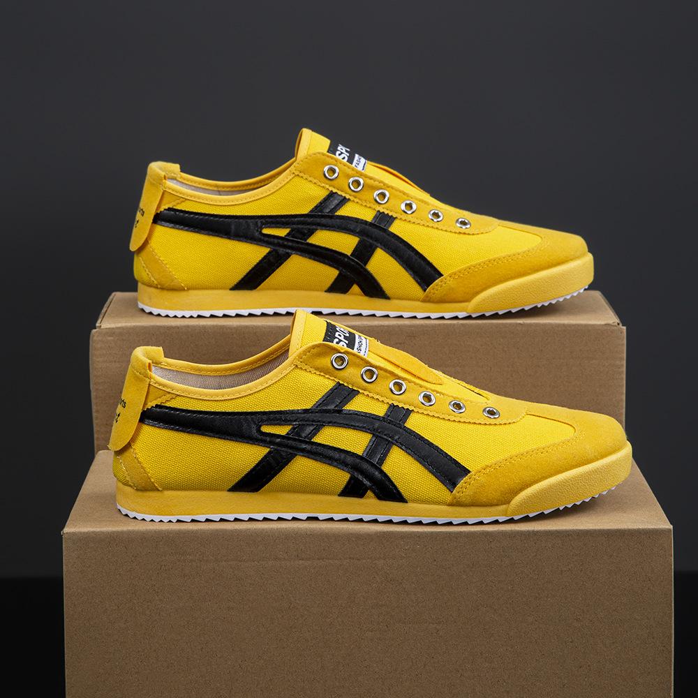 

Взуття Форреста Гампа нове чоловіче взуття дихаюче на м якій підошві спортивне універсальне парусинове взуття студентське взуття для скейтборду ліниве повсякденне взуття на одній педалі 42 жовтий