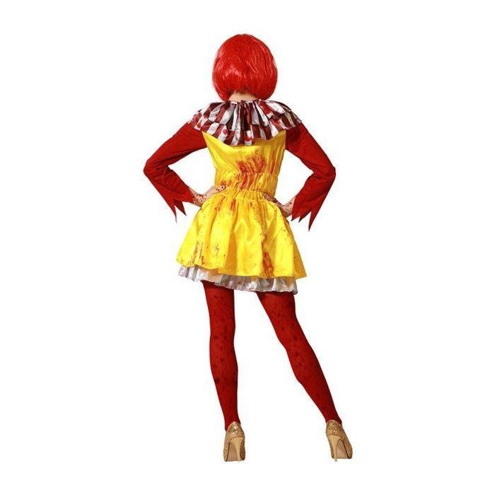 Damenkostüm Clown Gelb