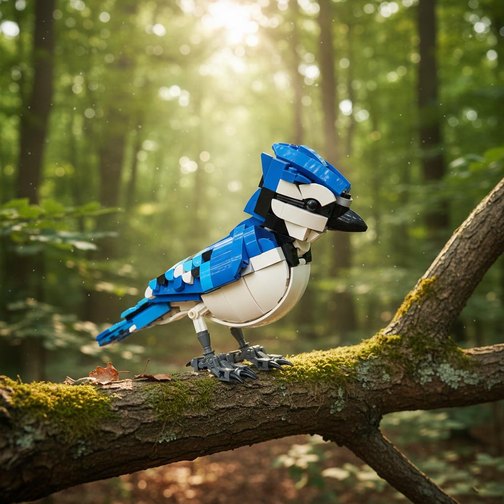 Non-Toxic Creative Bird Building Blocks Set Colorful Parrot Flower Display Diy Assembly Model Toy For Kids And Adults Home Decoration