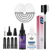 Professional UV Hair Extension Kit with UV Lamp & Glue | Anti-UV Shields, Glue Remover & Fast-Curing Machine | Salon & Home Use Hair Set