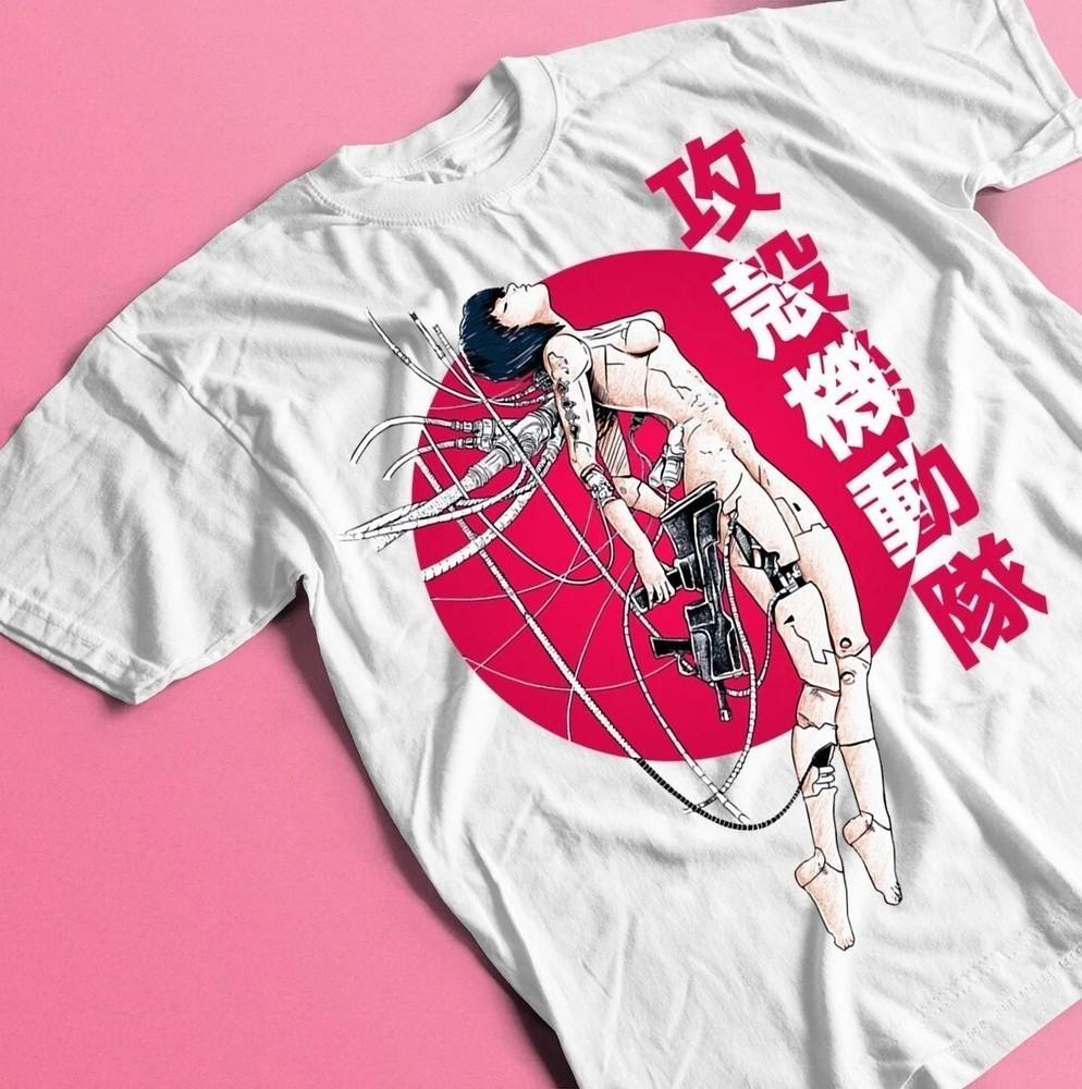 Ghost in the Shell Motoko Kusanagi Unisex Tee Japanese Anime Aesthetic T-Shirt Unisex T-Shirt XXXXL