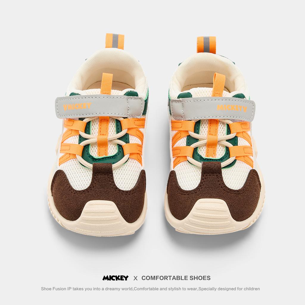 Disney Mickey Children's Walking Shoes Summer Mesh Breathable Casual Shoes for Boys and Girls Baby Shoes