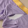 Men's Spring Summer Ice Silk Space Warehouse Free From Stripping Side Opening Double U Convex Bag Quad Briefs