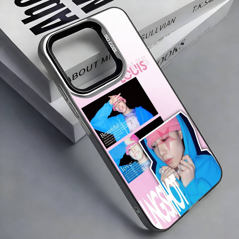 Louis LNGSHOT Phone Case For iPhone 17, 16,15,14,13,12,11 Plus,Pro Max, Colorful Silver Funda Cover