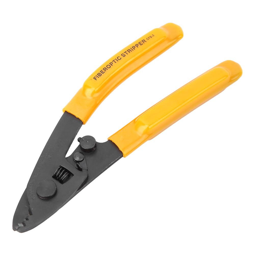 Fiber Optic Stripping Pliers 3 Port Hole Ergonomic Hand Stripper with Hex Socket Wrench