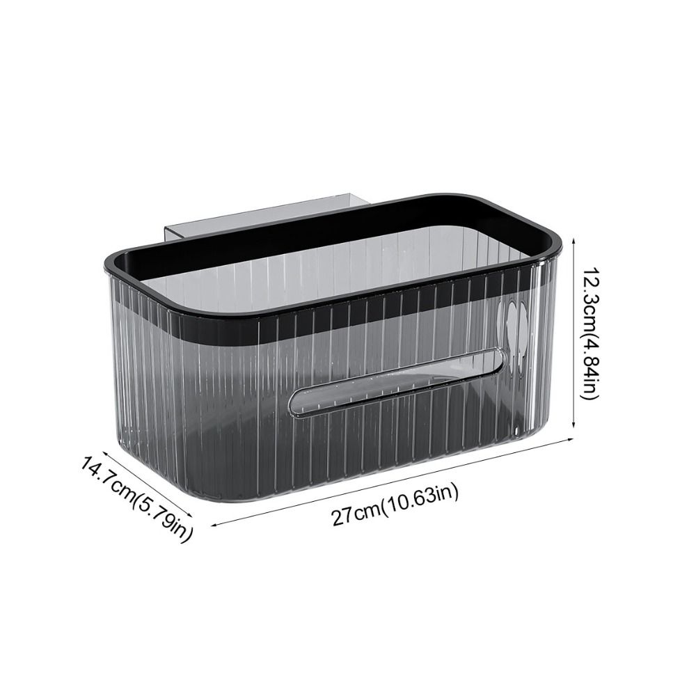 Large Capacity Bedside Storage Basket Square Sundries Rack Stationery Storage Box  Bedroom