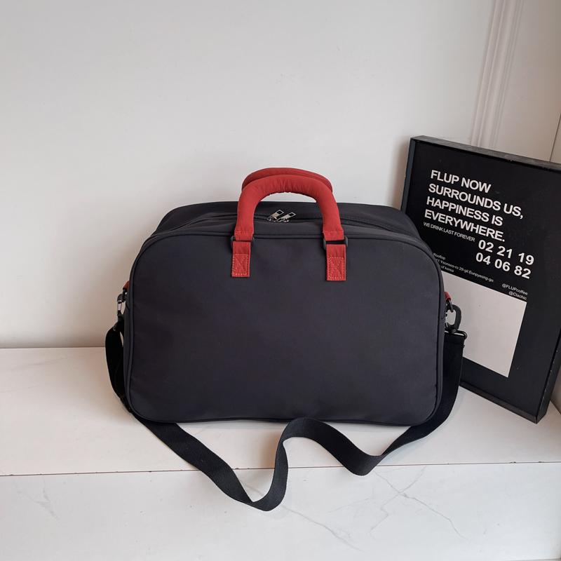 Geantă de călătorie portabilă în culori contrastante, geantă sport pentru bărbați și femei, pentru antrenament, fitness, călătorie, capacitate mare, geantă duffel