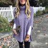Women's  And Winter Pullover Striped Patchwork V-neck Plus Size Knitted Jumper