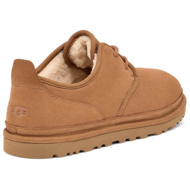UGG Two-Layer Cowhide Warm Durable Fashionable Comfortable Ankle Outdoor Boots Men boots Brown 1166760-CHE
