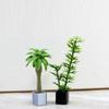 3pcs 1:12 Dollhouse Miniature Potted Plant Multistyles Play House Decor  Doll House Accessories