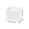 12PCS White Brown Cardboard Gift Box DIY Candy Container Paper Folding Goodie Boxes For Weddings Craft Lovers Birthday