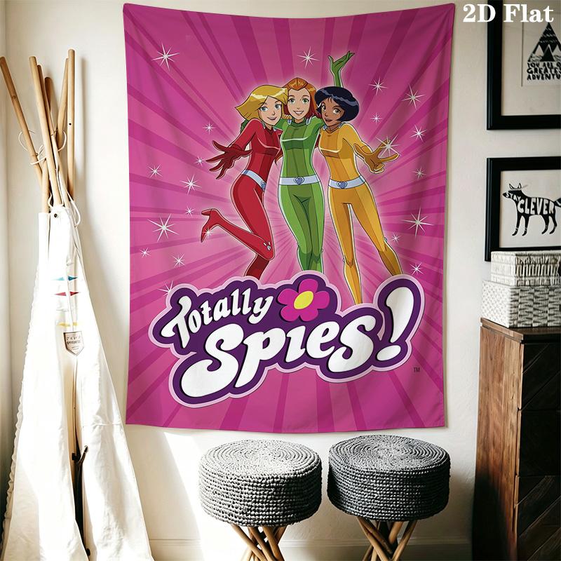 Totally Spies Pattern Home Decor Tapestry, Wall Hanging, Decorative RV Wall Cloth.SGT0917498