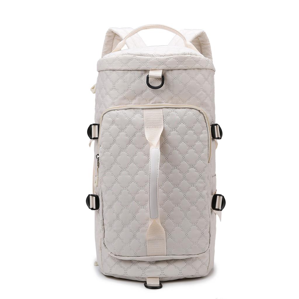 Multifunctional large-capacity fashion and leisure portable shoulder travel bag dry and wet separation sports fitness bag strap shoe compartment