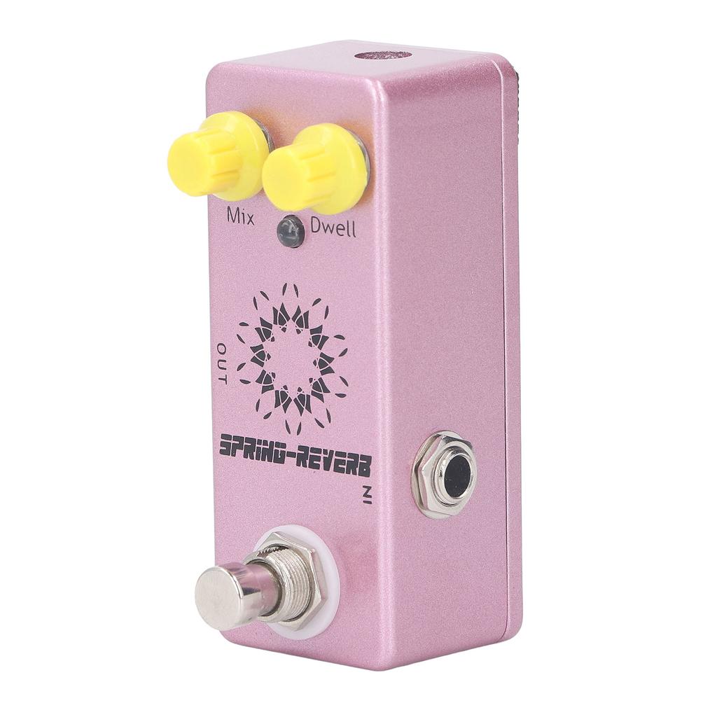 Spring Reverb Effect Pedal 1 4 Inch Mono Jack Mix Dwell Knob Low Noise Aluminum Alloy Guitar Effect Pedal