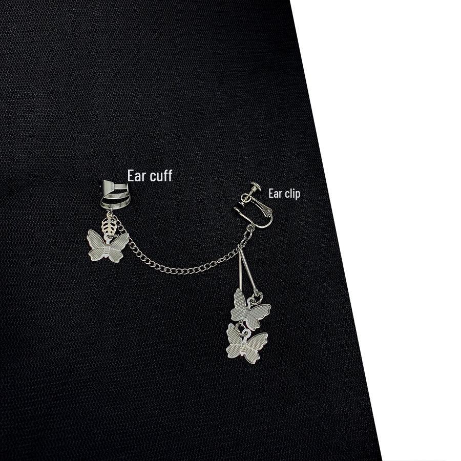 

Серьги-клипсы в виде бабочки-феи для женщин