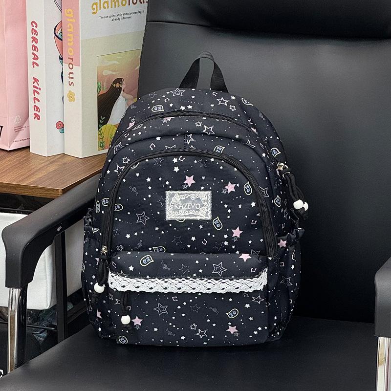 Schoolbag1011 new cute stars high value light backpack female students ins wind cute small schoolbag primary school students