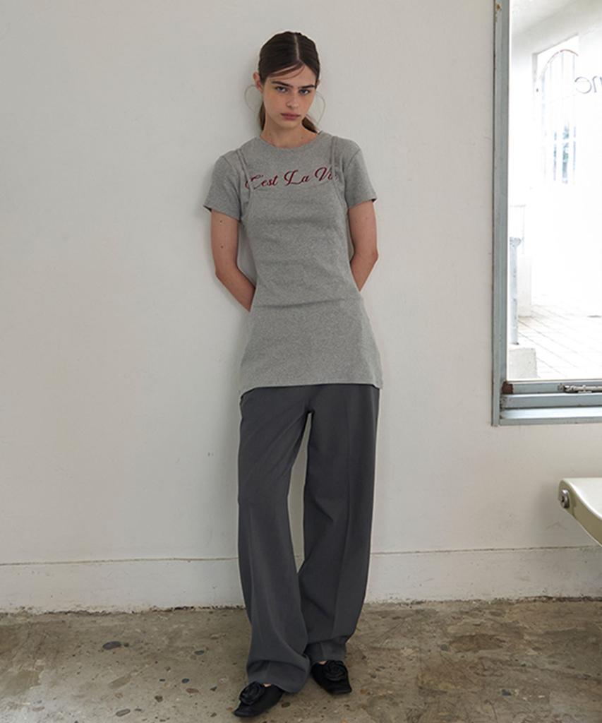 Eine Waist Slacks (Charcoal)