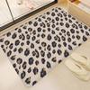 Fashion Leopard Print Bathroom Mat Kids Room Bedroom Decoration Balcony Anti-Slip Doormat Living Room Welcome Rug