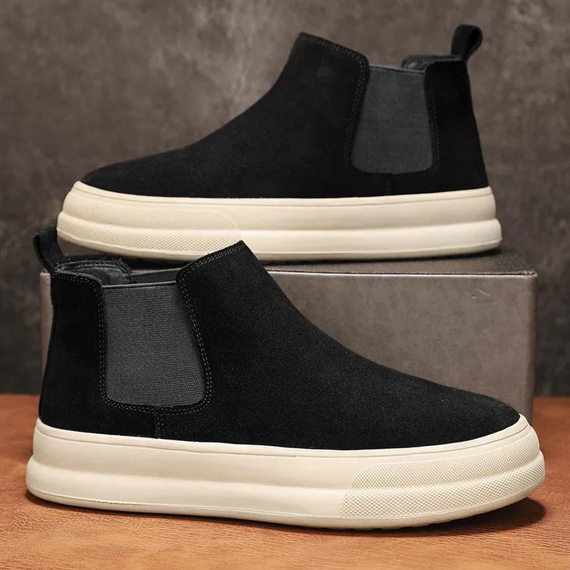 Fashion Men Sneakers  Retro Autumn Comfort Casual Sports Shoes Outdoor Non Slip Wear-resistant Tennis Lace-up Running Shoe