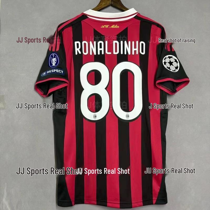 AC Milan Jersey Collection: Home & Away with Kaka & Ronaldo, 06/07 - 13/14