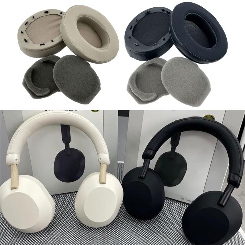 1 Pair Soft Breathable Earpads for WH-1000XM3 Headphones Replacement Earphone Cushion with Cooling Gel Feature