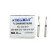 10pcs Dental Diamond Burs Diamond FG High Speed Burs for Polishing Smoothing Dental Burs 1.6mm CD-51F