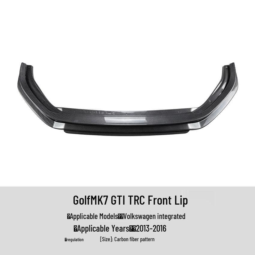 Compatible with Volkswagen Golf MK7 GTI TCR Front Lip Spoiler Deflector Modification