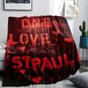 1Pc St. Pauli FC Print Flannel Blanket, High quality Comfortable for All Seasons, Home Decor, Warmth and Comfort, Perfect for Christmas GiftS