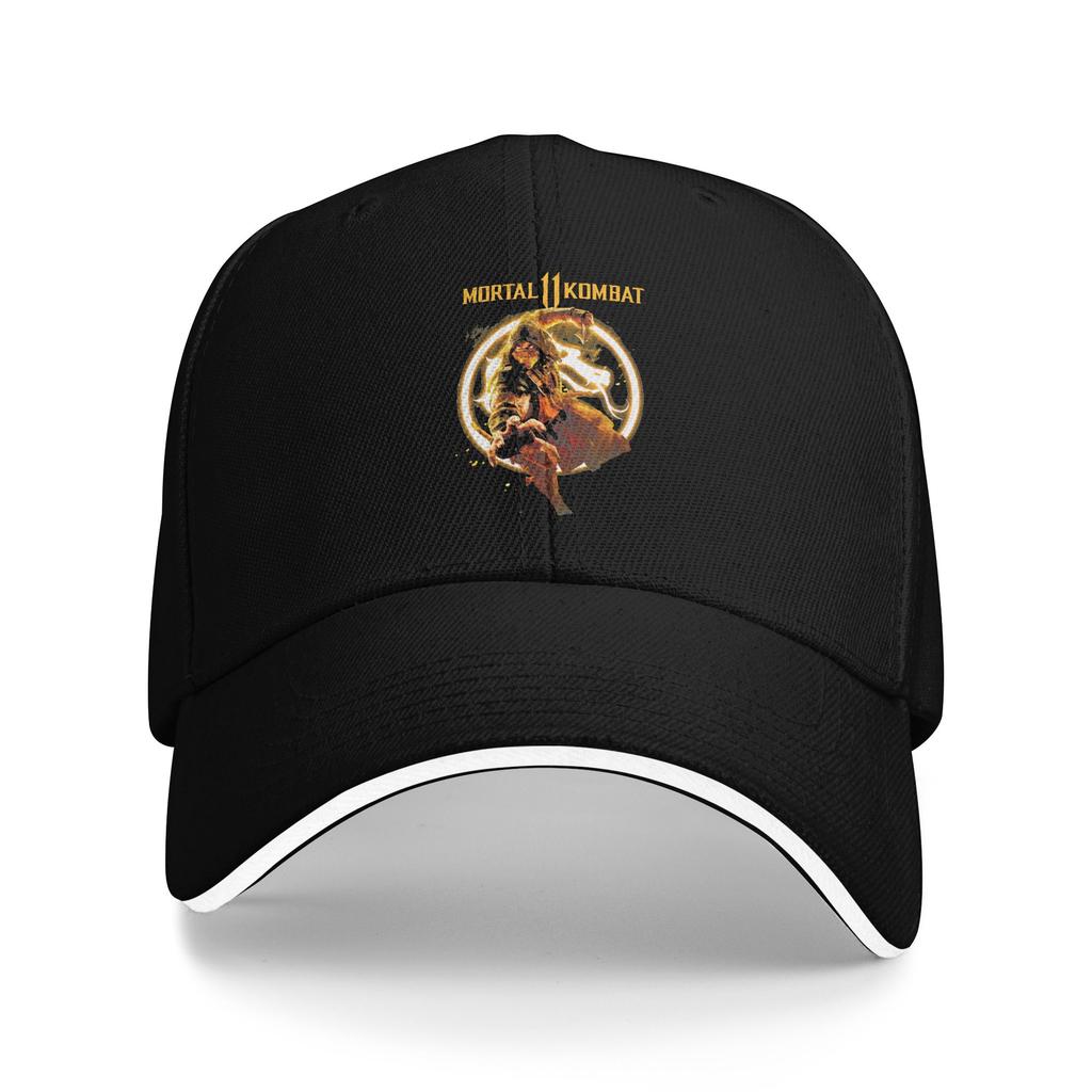 Mortal Kombat Character Baseball Cap Vintage  Sandwich Hats Unisex Adjustable Sun Cap Workouts