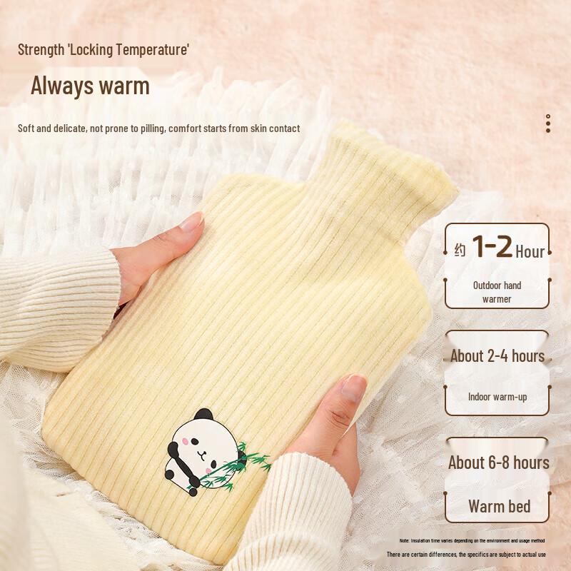 Lexueer Medium Carved Plastic Hot Water Bottle