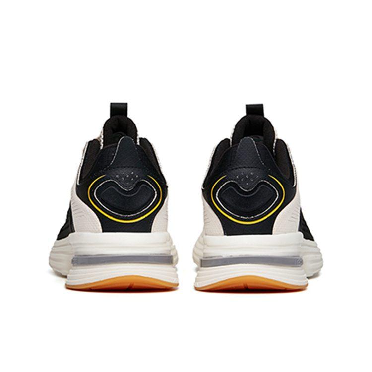 Anta Slip Resistant, Abrasion Resistant, Breathable Low top Running Shoes Men's Black Gray 112135516-5