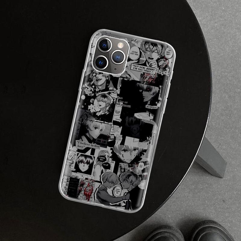 Anime Tokyo Ghouls Terror Phone Case Cover For iPhone 11 12 13 Mini 14 15 Plus 16 Pro Max 17 Air 7 8 + SE Art Customized Fundas