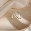 Color Double Layer Cross Line Finger Ring For Women Gold Color Cz Geometric Adjustable Rings Jewelry