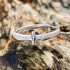 Wosikate Korean Temperament Genuine 100%   Copper Ring For Women Hundred Cross Simple Ring Fine Jewelry Drop Shipping