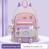 Frische Patchwork-Handtasche im College-Stil, superleichter Rucksack zum Schutz der Wirbelsäule, niedliche Cartoon-Schultasche für Mädchen und Jungen