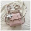 Schoolbag simple star backpack women's 1011 new fashion foreign style handbag casual about foreign style small schoolbag