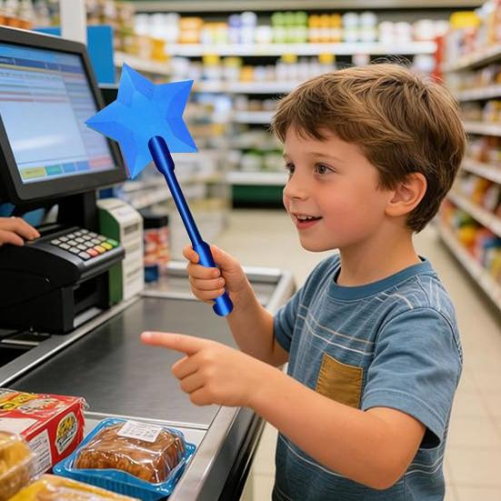 3D-gedruckter Tap-to-Pay-Stab Lustiger Stern Magischer Stab Kontaktloser Zahlungskartenhalter Tap-to-Pay-Kreditkartenstab