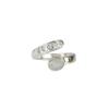 Amethyst Sterling Silver Ring: Faceted Gemstone, Open Design