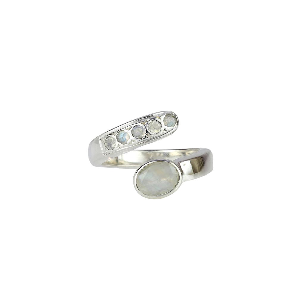 Amethyst Sterling Silver Ring: Faceted Gemstone, Open Design
